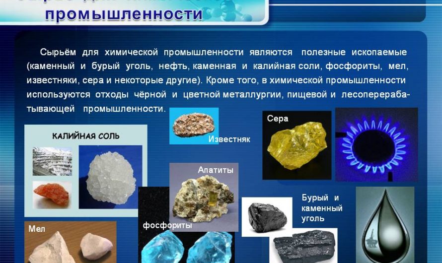 Сырье для химической промышленности